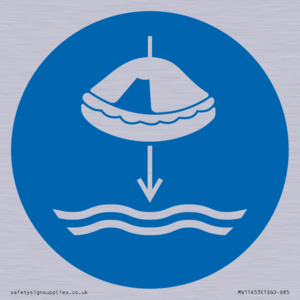 Mandatory: Lower liferaft to the water in launch sequence